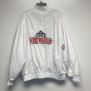 Vintage 80s Las Vegas Casino Windbreaker/ Bomber Jacket (Men’s X-Large)
